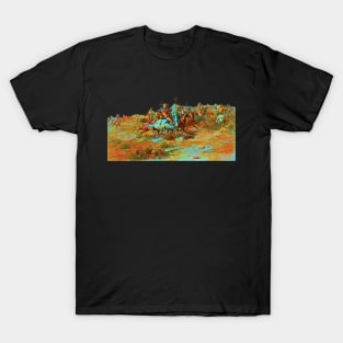 Charles Russel the custer fight 1903 T-Shirt